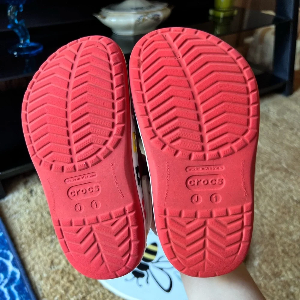Crocs FunLab Disney Minnie Mouse Toddler Sandals size 1.